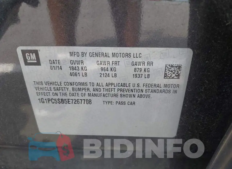 1G1PC5SB5E7267708 Photo# 9