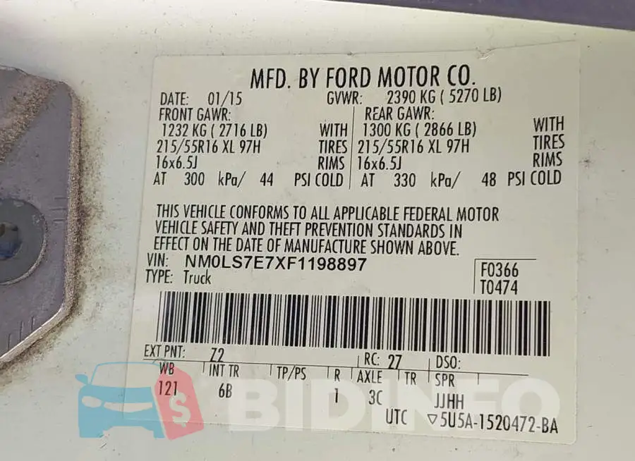NM0LS7E7XF1198897 Photo# 9