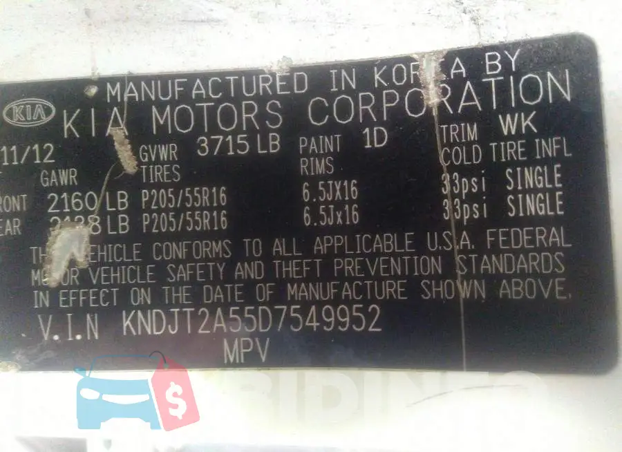 KNDJT2A55D7549952 Photo# 9