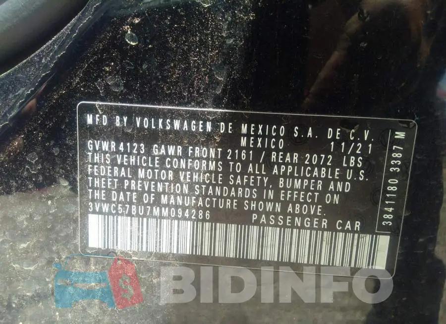 3VWC57BU7MM094286 Photo# 9