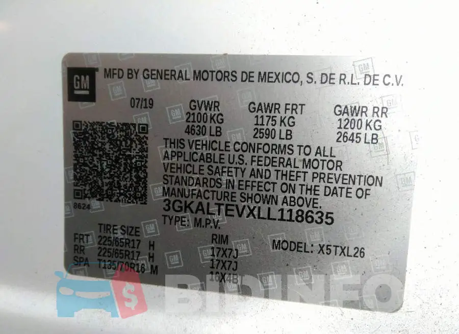 3GKALTEVXLL118635 Photo# 9