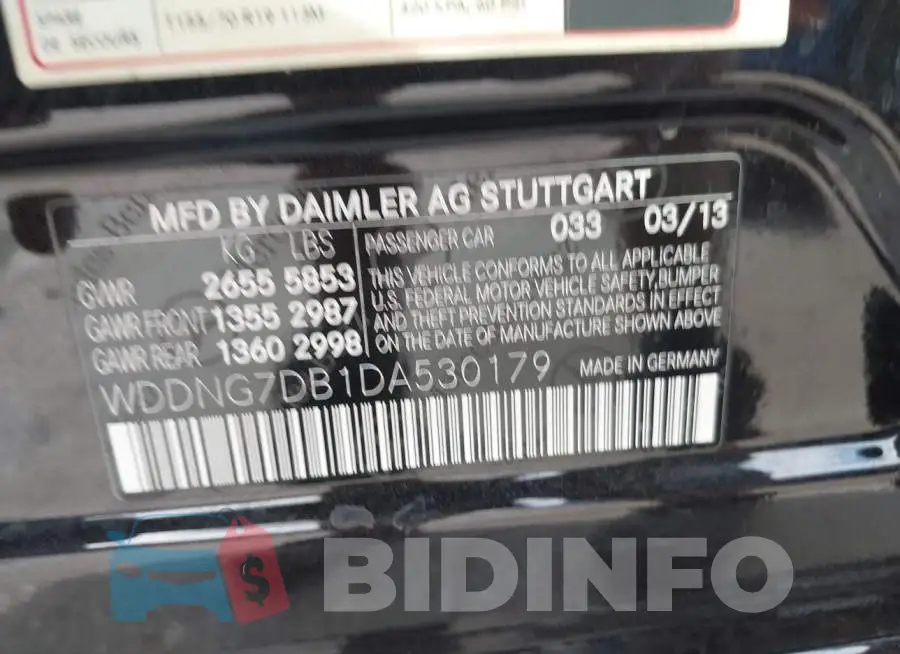 WDDNG7DB1DA530179 Photo# 9