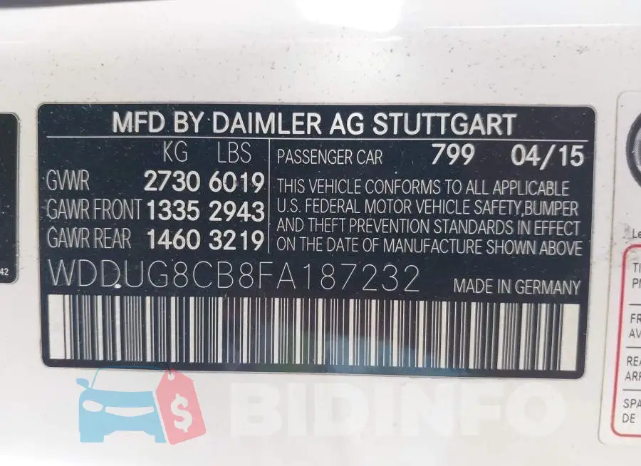 WDDUG8CB8FA187232 Photo# 9