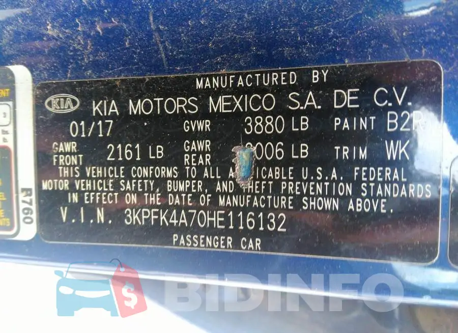 3KPFK4A70HE116132 Photo# 9