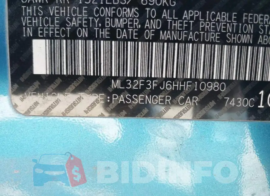 ML32F3FJ6HHF10980 Photo# 9