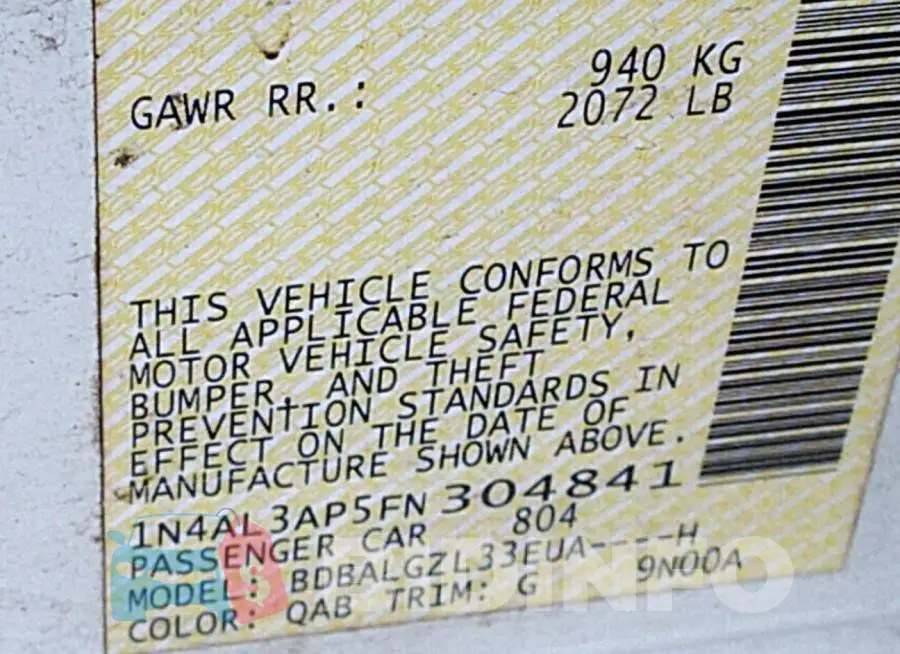 1N4AL3AP5FN304841 Photo# 9