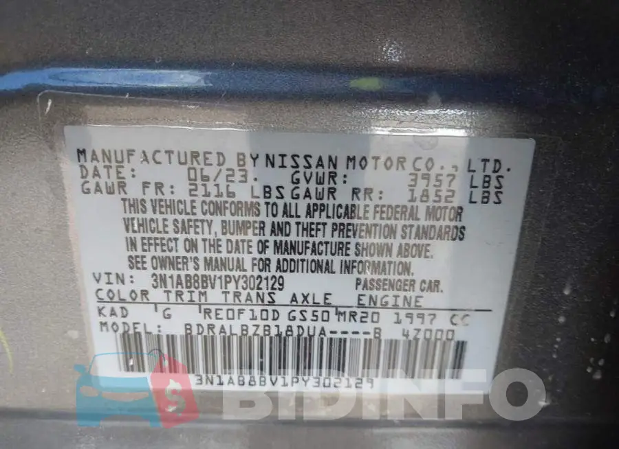 3N1AB8BV1PY302129 Photo# 9