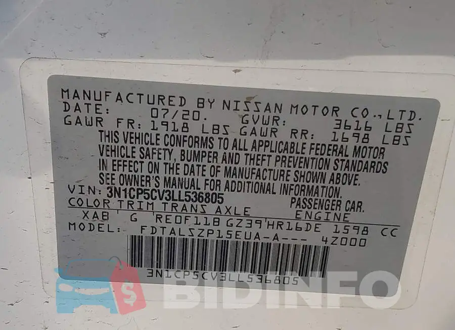 3N1CP5CV3LL536805 Photo# 9