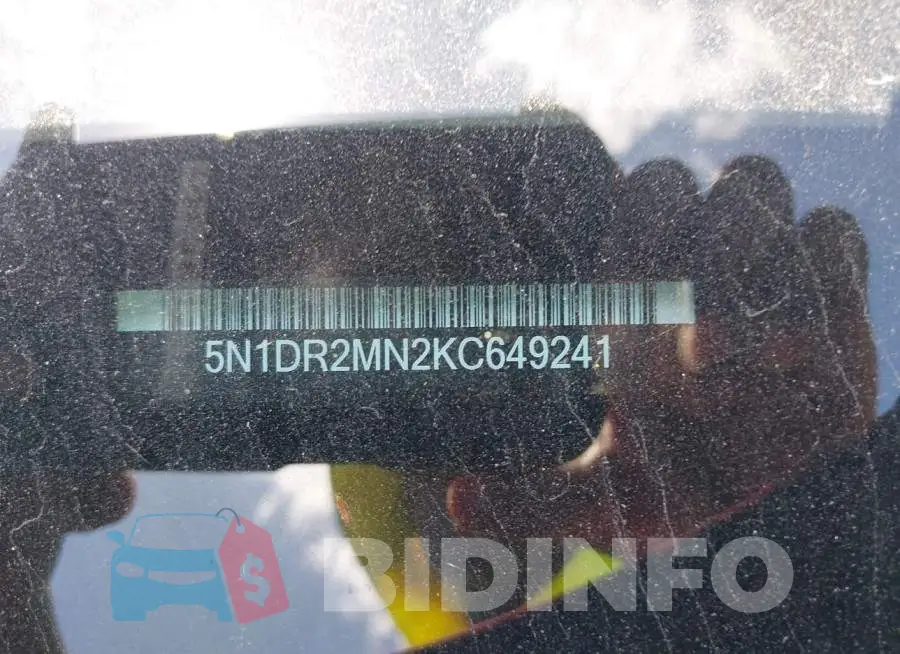 5N1DR2MN2KC649241 Photo# 9