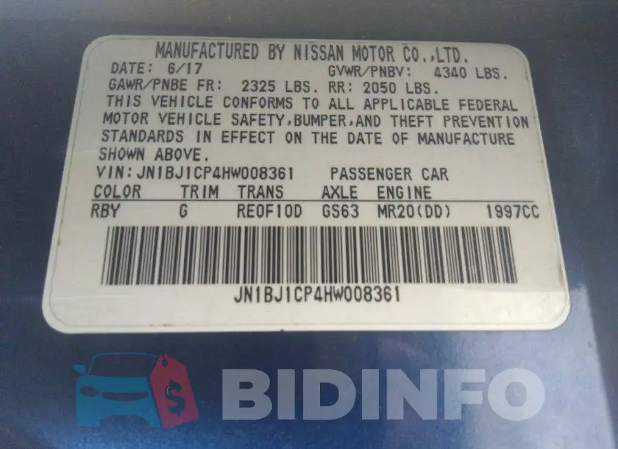 JN1BJ1CP4HW008361 Photo# 9