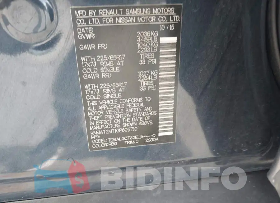 KNMAT2MT1GP605710 Photo# 9