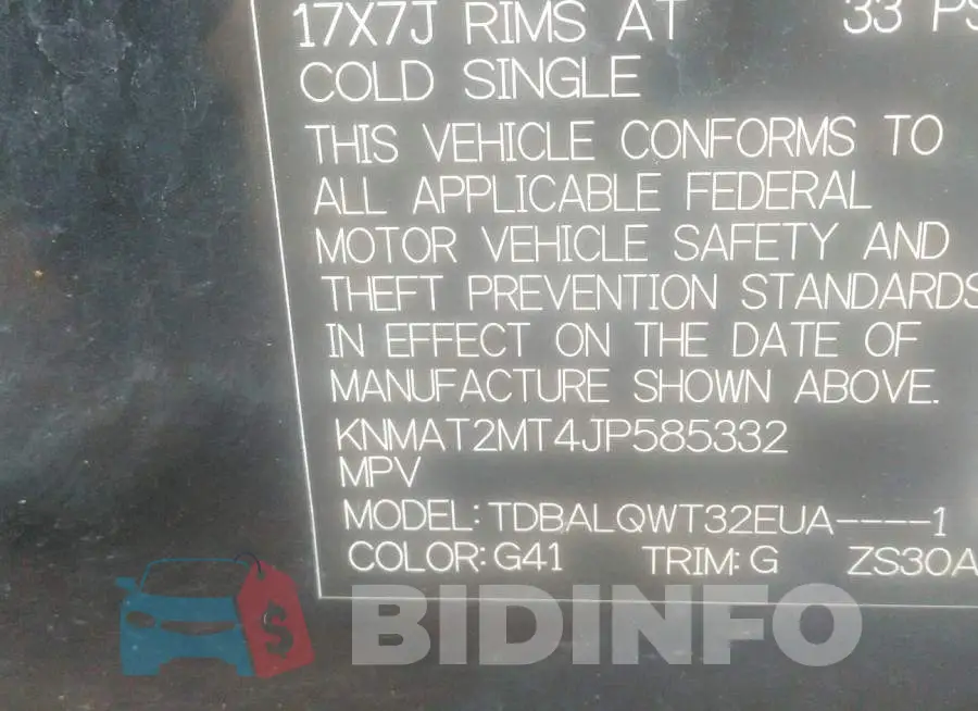 KNMAT2MT4JP585332 Photo# 9