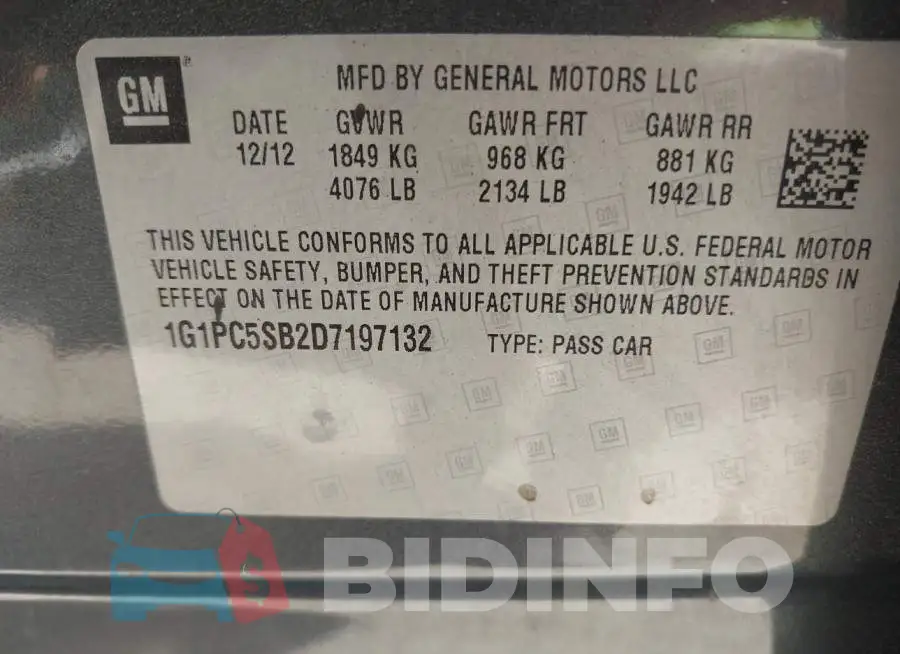 1G1PC5SB2D7197132 Photo# 9