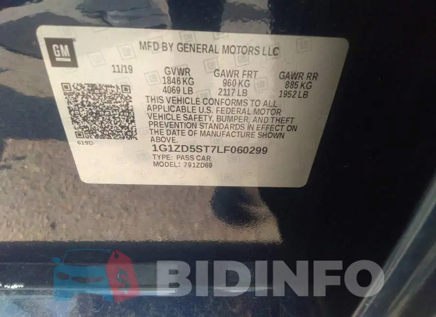 1G1ZD5ST7LF060299 Photo# 9