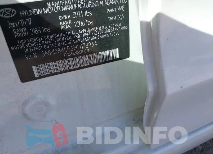 5NPD84LF6HH178964 Photo# 9
