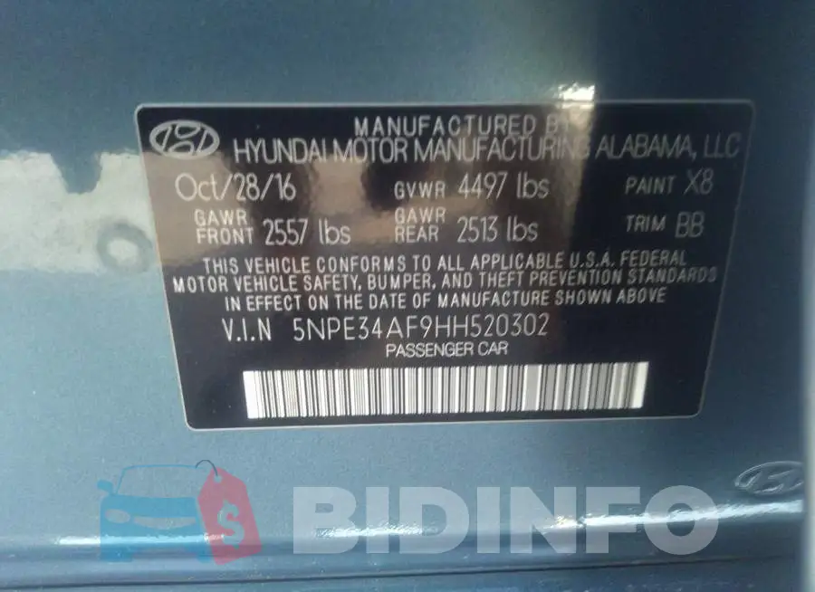5NPE34AF9HH520302 Photo# 9