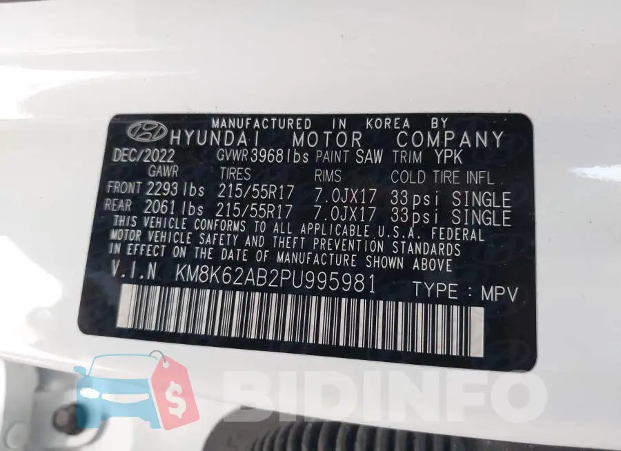 KM8K62AB2PU995981 Photo# 9