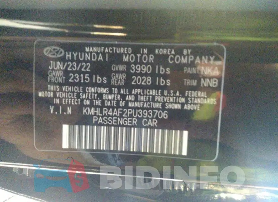 KMHLR4AF2PU393706 Photo# 9