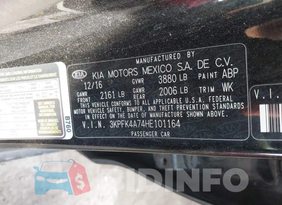 3KPFK4A74HE101164 Photo# 9