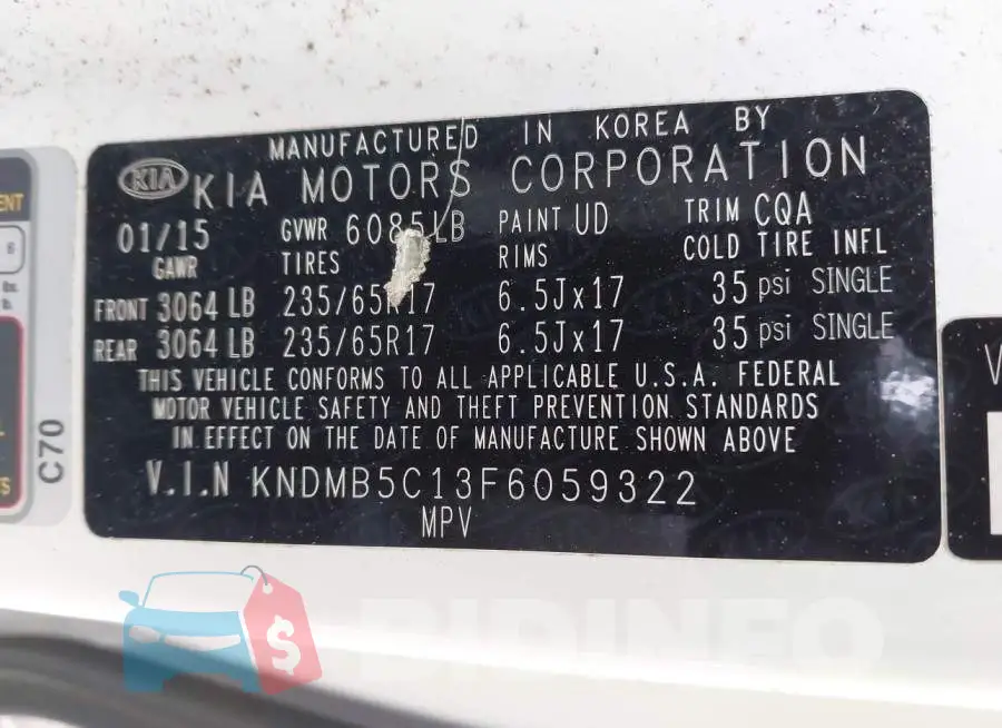 KNDMB5C13F6059322 Photo# 9