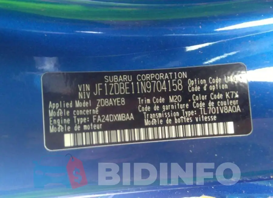 JF1ZDBE11N9704158 Photo# 9