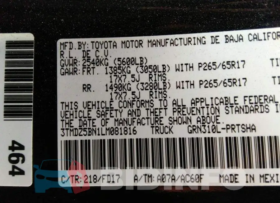 3TMDZ5BN1LM081816 Photo# 9