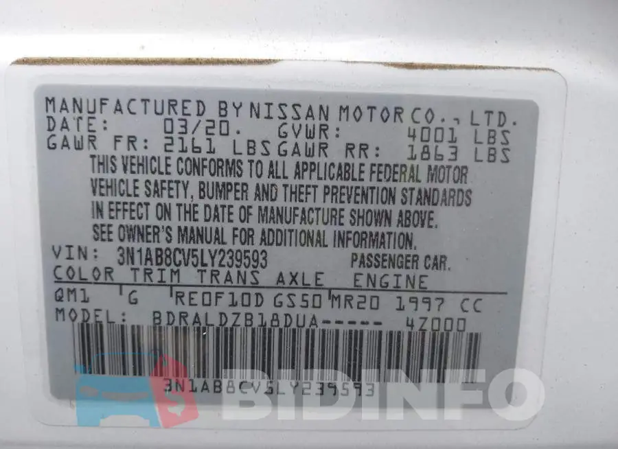 3N1AB8CV5LY239593 Photo# 9