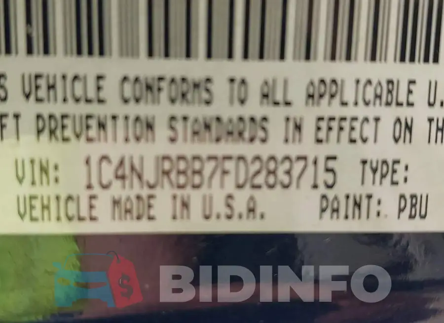 1C4NJRBB7FD283715 Photo# 9
