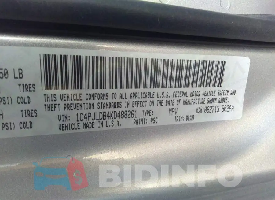 1C4PJLDB4KD488261 Photo# 9