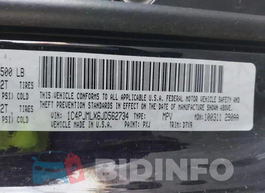 1C4PJMLX6JD562734 Photo# 9