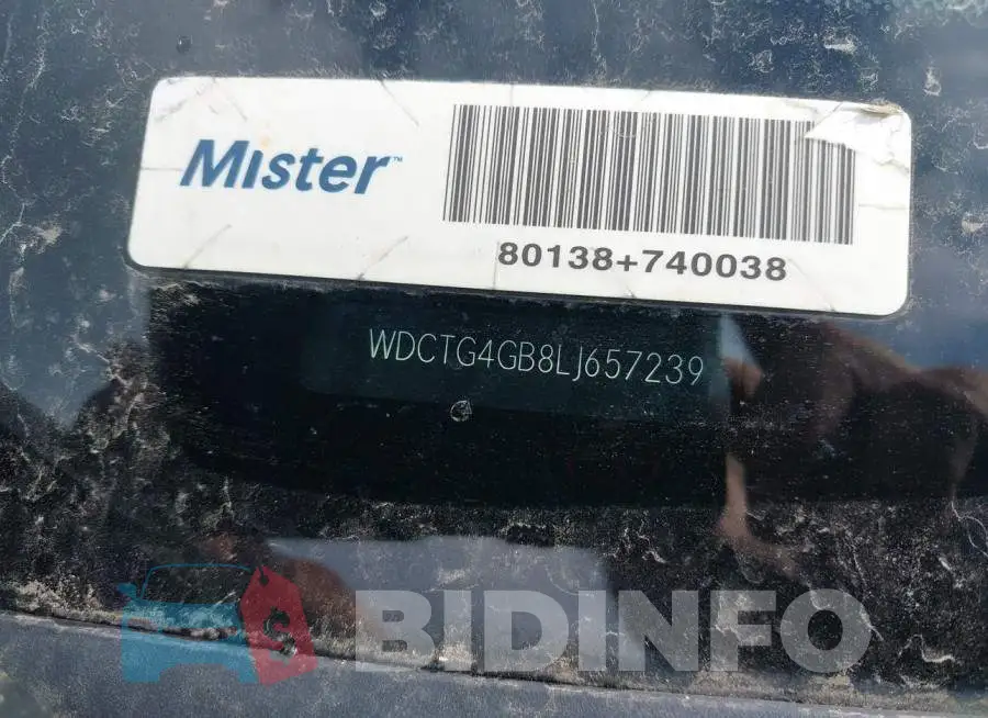 WDCTG4GB8LJ657239 Photo# 9