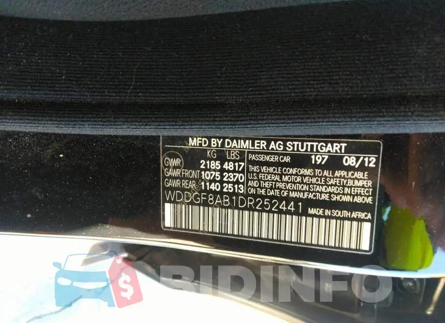 WDDGF8AB1DR252441 Photo# 9