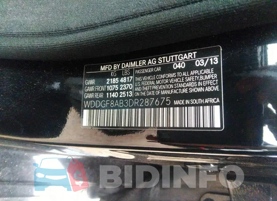 WDDGF8AB3DR287675 Photo# 9