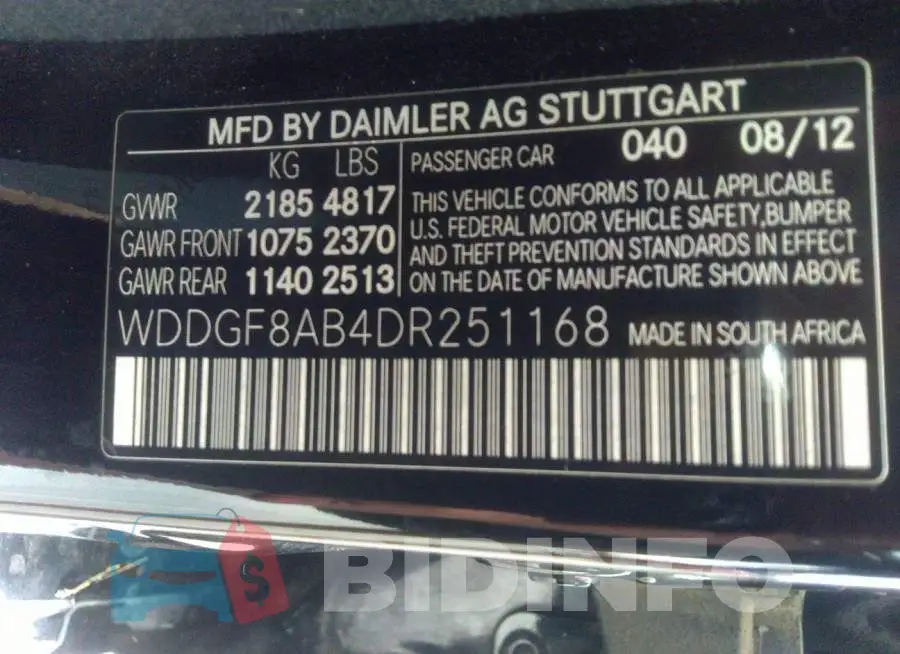 WDDGF8AB4DR251168 Photo# 9