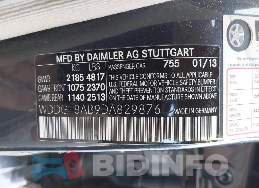 WDDGF8AB9DA829876 Photo# 9