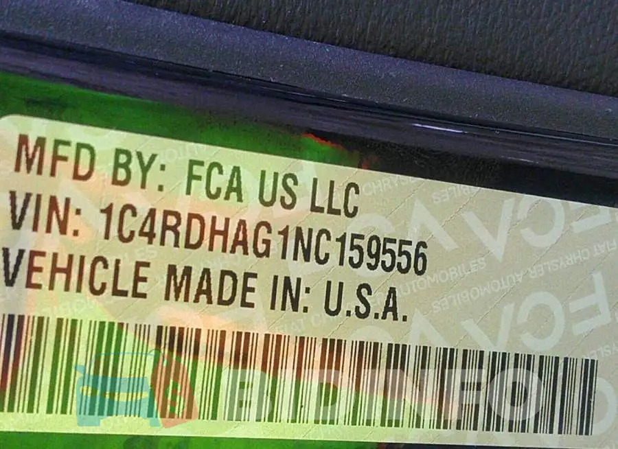 1C4RDHAG1NC159556 Photo# 9