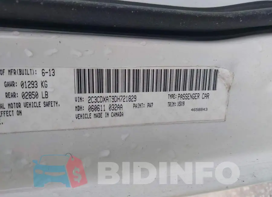 2C3CDXAT9DH721829 Photo# 9