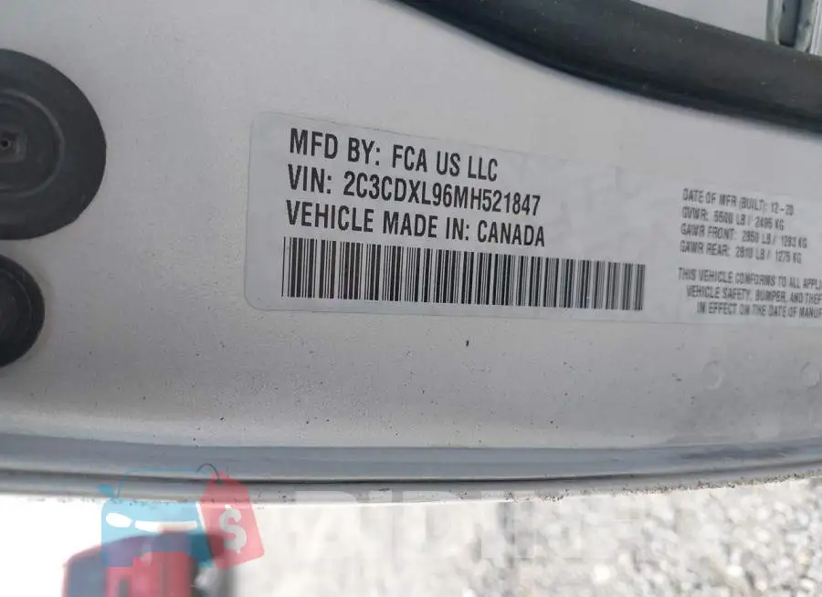 2C3CDXL96MH521847 Photo# 9