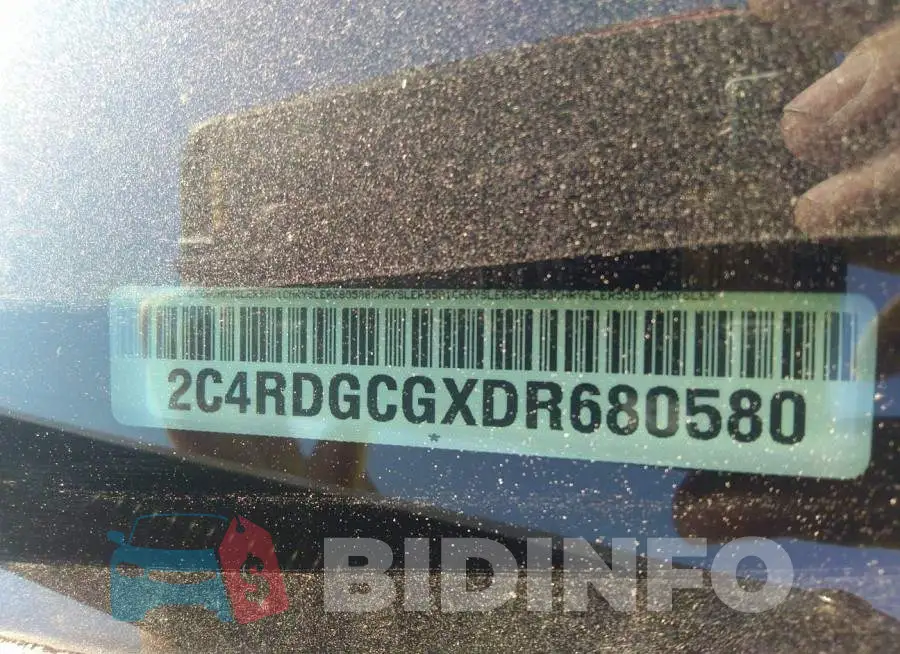 2C4RDGCGXDR680580 Photo# 9