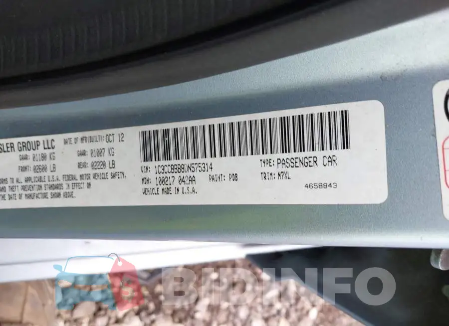 1C3CCBBB8DN575314 Photo# 9