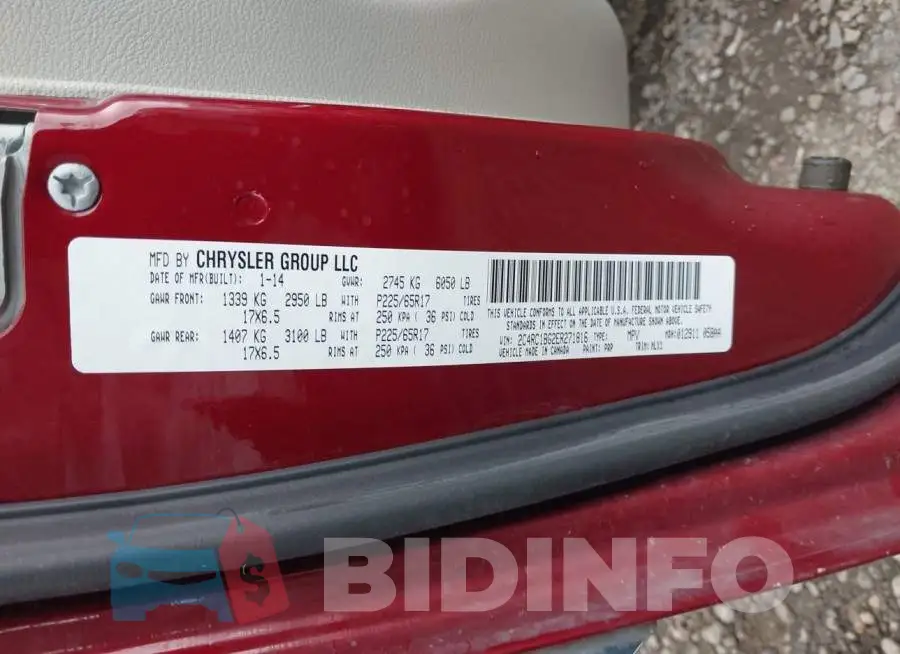 2C4RC1BG2ER271816 Photo# 9