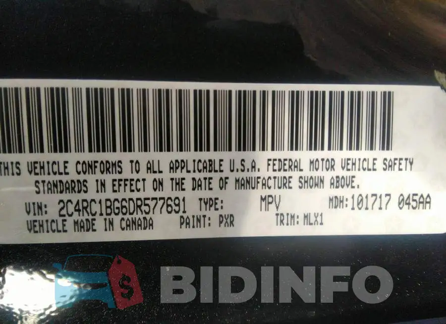 2C4RC1BG6DR577691 Photo# 9