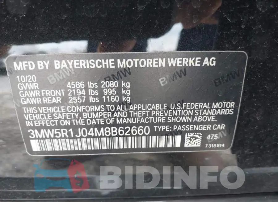 3MW5R1J04M8B62660 Photo# 9