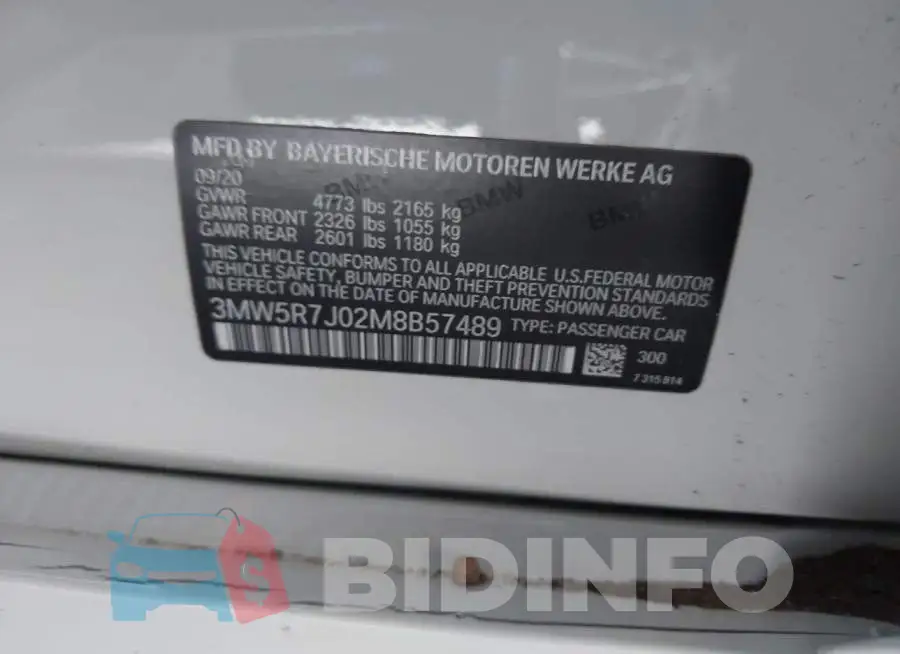 3MW5R7J02M8B57489 Photo# 9