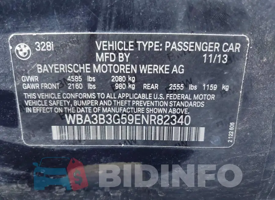 WBA3B3G59ENR82340 Photo# 9