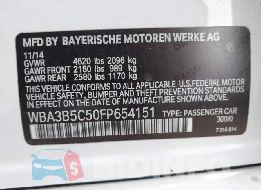 WBA3B5C50FP654151 Photo# 9