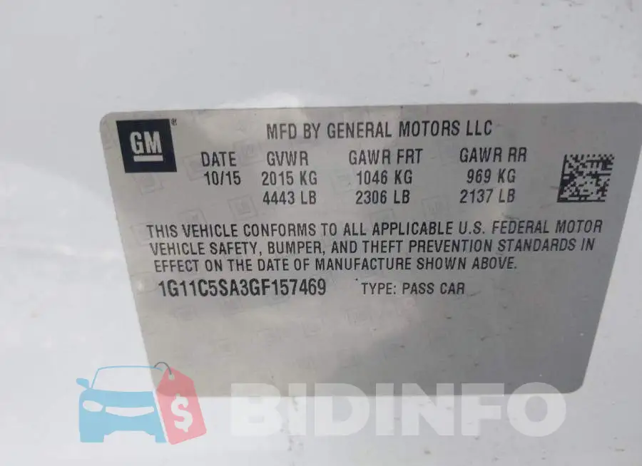 1G11C5SA3GF157469 Photo# 9