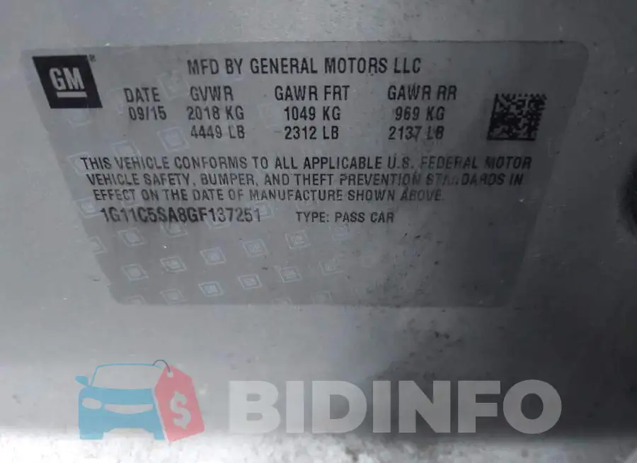 1G11C5SA8GF137251 Photo# 9