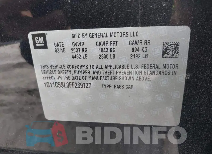 1G11C5SL0FF269727 Photo# 9