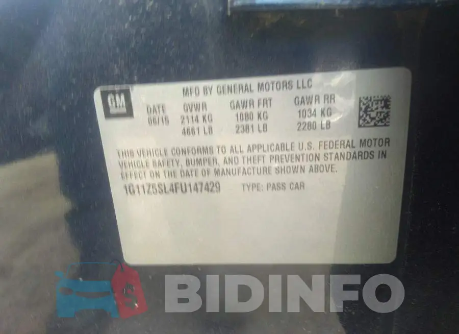 1G11Z5SL4FU147429 Photo# 9